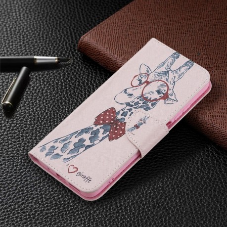 Чехол-книжка Colored Drawing Pattern для Xiaomi Redmi 10 - Deer