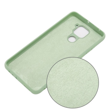 Силіконовий чохол Solid Color Liquid Silicone на Xiaomi Redmi Note 9 / Redmi 10X - зелений