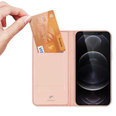 Чехол-книжка DUX DUCIS Skin Pro Series на iPhone 13 Pro - розовое золото