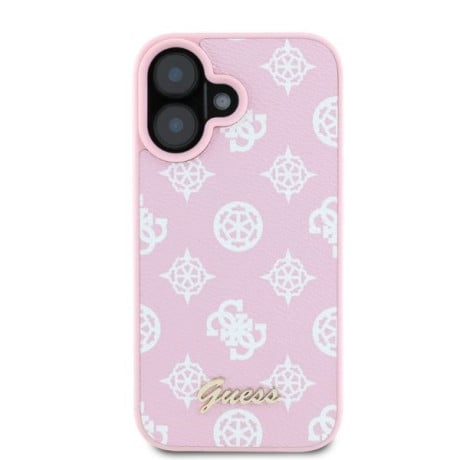 Оригінальний чохол Guess  Peony Script MagSafe для iPhone 16 - Pink