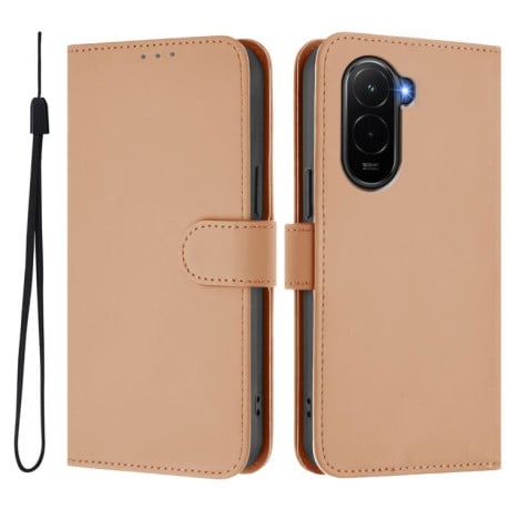Чохол-книжка з м'яким покриттям (Skin Feel) зі шнурком на Xiaomi Poco M7 4G 169mm - Nude
