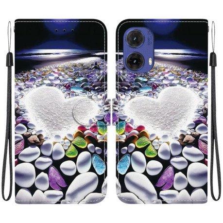 Чехол-книжка Colored Drawing Series на Motorola Moto G85 5G - разноцветный