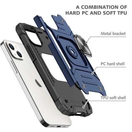 Противоударный чехол Magnetic Armor для iPhone 13 mini - синий