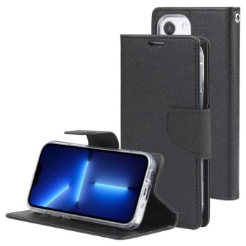 Чехол Книжка Mercury Goospery Magnetic Black для  iPhone 14 - черный