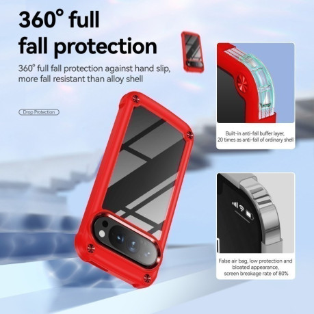 Противоударный чехол Lens Protection на Google Pixel 9 Pro XL - красный