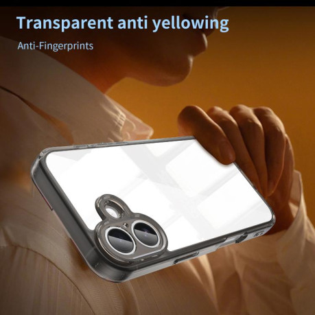 Чехол PC Hybrid TPU Airbag Shockproof для iPhone 17 - черный