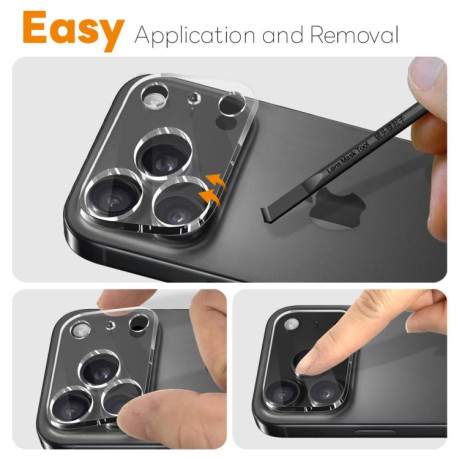 Защитное стекло на камеру NORTHJO Camera Lens Protector 3D HD для iPhone 17 Pro - прозрачное