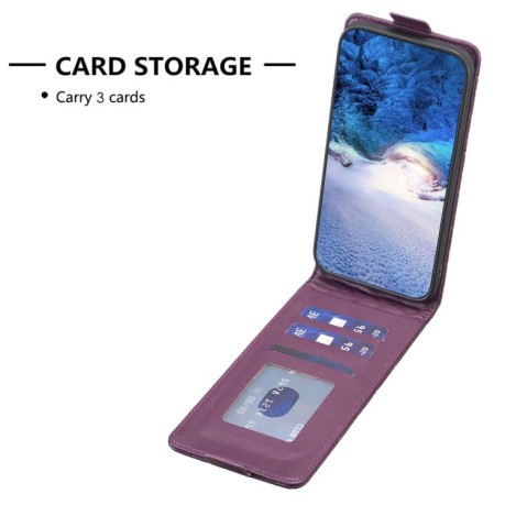 Фліп-Чохол Diamond Lattice Vertical Flip для OPPO A58 4G - фіолетовий