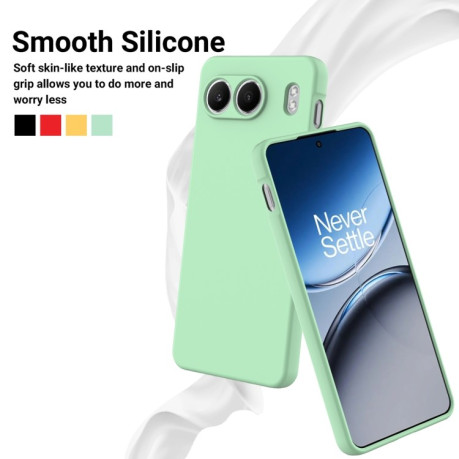Силіконовий чохол Solid Color Liquid Silicone на OnePlus Nord 4 Pro XL - зелений