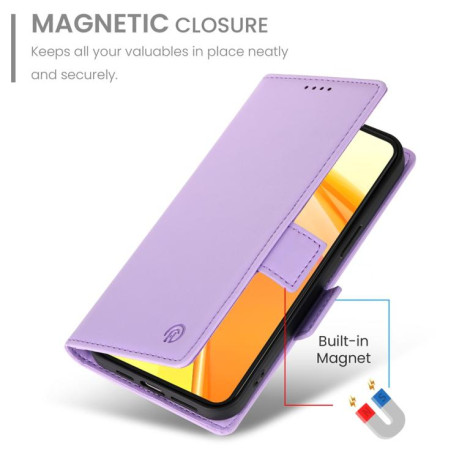 Чохол-книжка Side Buckle Magnetic Frosted Leather для OPPO Reno13 F /Reno13 FS 4G/5G - фіолетовий