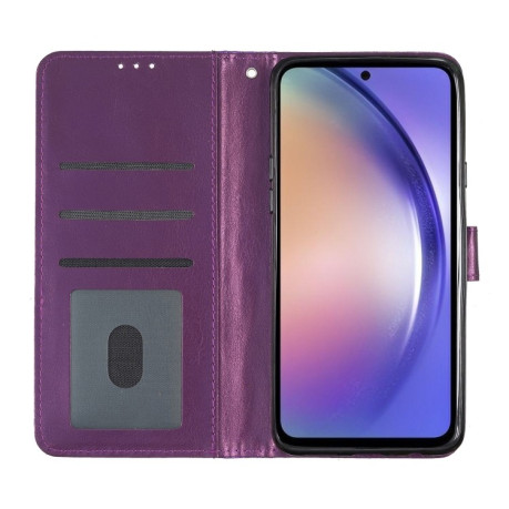 Чохол-книжка Glittery Powder Flip для Samsung Galaxy A55 - фіолетовий