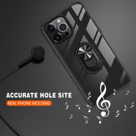 Протиударний чохол Acrylic Ring Holder для iPhone 14 Plus - прозоро-червоний