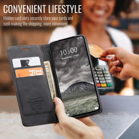 Чехол-книжка CaseMe-013 Multifunctional на Xiaomi Redmi Note 14 Pro 4G Global - черный