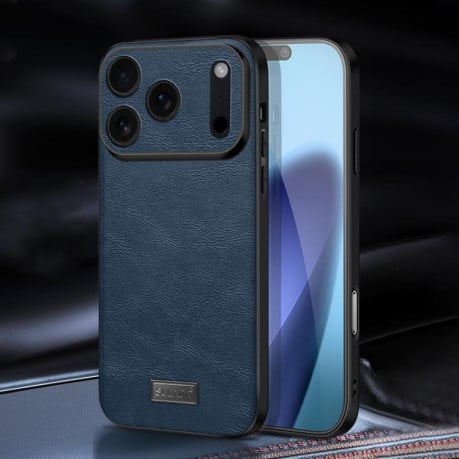 Чехол SULADA гибрид Handmade на iPhone 17 Pro - синий