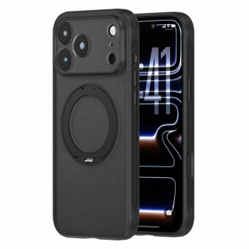 Протиударний магнітний чохол Escase з тримачем на iPhone 18 Pro Max — чорний