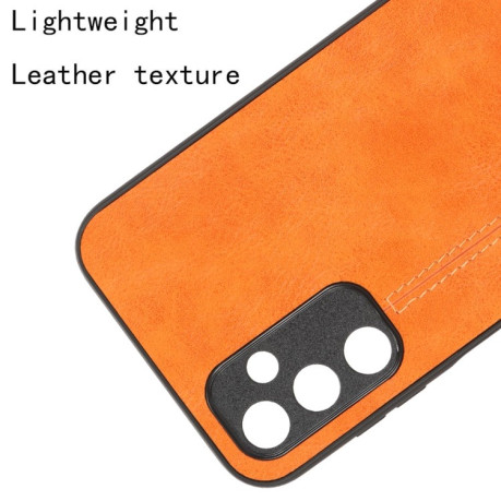 Ударозащитный чехол Sewing Cow Pattern для Samsung Galaxy M14 5G - оранжевый