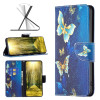 Чехол-книжка Colored Drawing Pattern Invisible для Xiaomi Redmi 12 5G/Poco M6 Pro 5G - Gold Butterfly