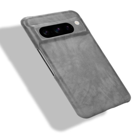 Чехол  Litchi Texture для Google Pixel 8 Pro - серый