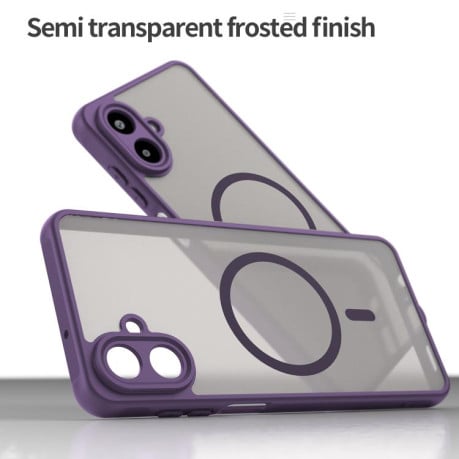 Чохол Fan Dun Series гібрид з Magsafe та захистом камери на Samsung Galaxy A07 4G - фіолетовий