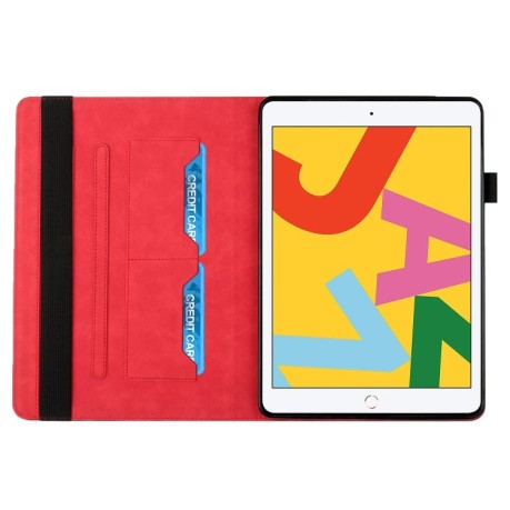 Чехол-книжка Rhombus Skin Feel для iPad 10.2 2021/2020/2019 / Pro 10.5 2019/2017 - красный