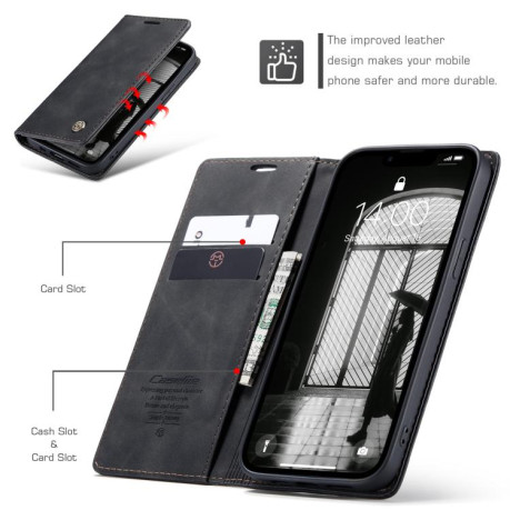 Чехол-книжка CaseMe-013 Multifunctional на iPhone 16e - черный