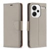 Чехол-книжка Litchi Texture Pure Color на Xiaomi Redmi Note 13 Pro+ - серый