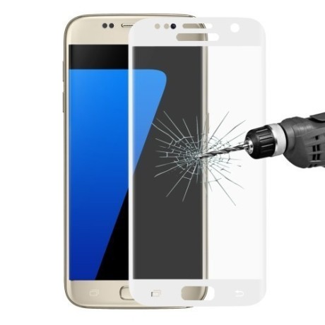 Защитное 3D Стекло на весь экран ENKAY 0.26mm 9H 3D Curved White для Samsung Galaxy S7 / G930