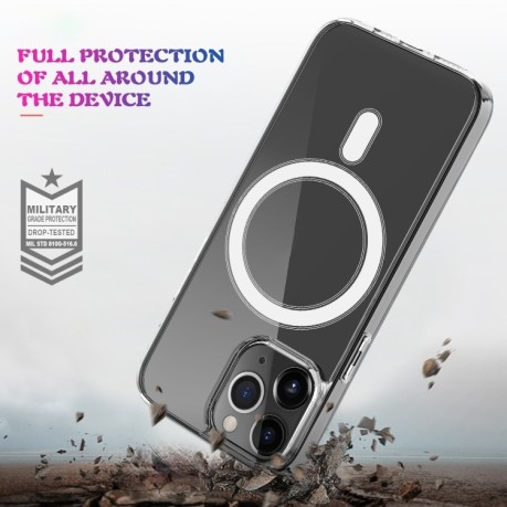 Чехол Clear Case MagSafe Simple Magnetiс для iPhone 15 -прозрачный