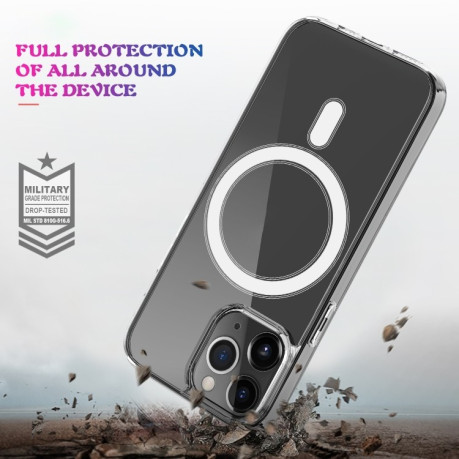 Чехол Clear Case MagSafe Simple Magnetiс для iPhone 15 Pro -прозрачный