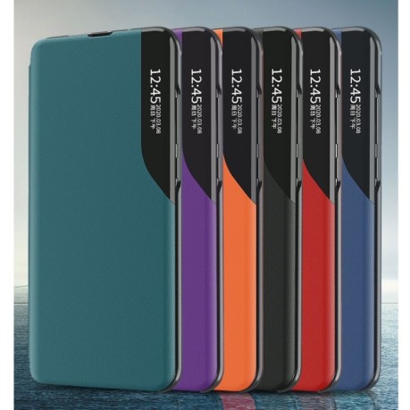 Чехол-книжка Clear View Standing Cover на Xiaomi Poco X4 Pro 5G - зеленый