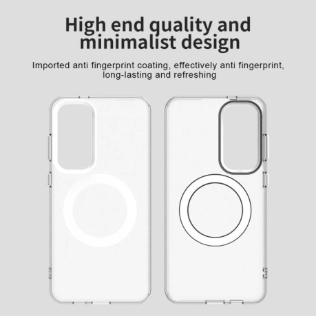 Протиударний чохол MagSafe Holder PC Hybrid для Samsung Galaxy S25 5G - білий