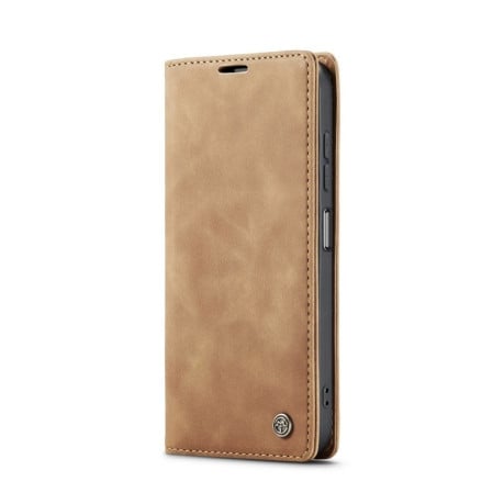 Чехол-книжка CaseMe-013 многофункциональный с кармашком на карт на Samsung Galaxy A07/A06 - коричневый