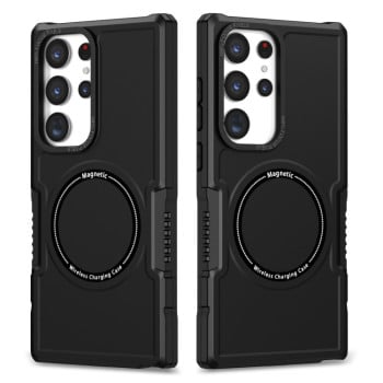Противоударный чехол Armor (MagSafe) для Samsung Galaxy S23 Ultra 5G - черный