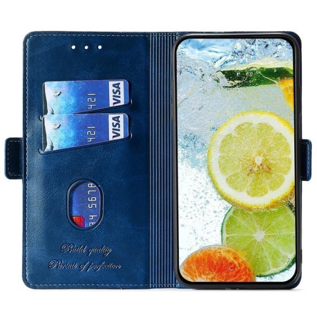 Чохол-книжка Contrast Color для OPPO Reno12 F/12 FS 5G - Blue + Grey