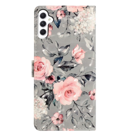 Чохол-книжка 3D Painting  для Samsung Galaxy A56 5G - Gray Base Flower
