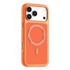 Чохол Carbon Fiber Texture Vegan Leather Magnetic з карбоновою текстурою і магнітом на iPhone 18 Pro Max — оранжевий