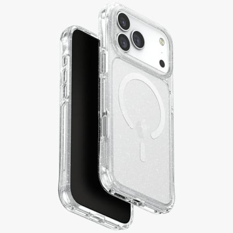 Оригінальний чохол Uniq LifePro Xtreme Magclick Charging на iPhone 17 Pro Max - Clear-Glitter