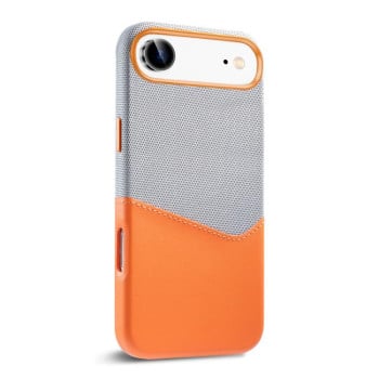 Чехол Kalebol Cloth Textue Stitching Card Slot Magnetic на iPhone Air - оранжевый