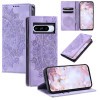 Чехол-книжка Totem Embossed Magnetic Leather для Google Pixel 8 Pro - фиолетовый