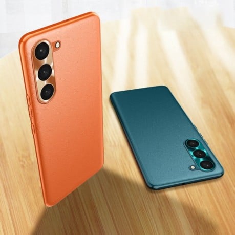 Противоударный чехол Plain Skin для Samsung Galaxy S23 Ultra 5G - оранжевый