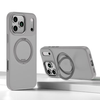 Чохол Kalebol з підставкою Rotating Magnetic та MagSafe на iPhone 17 Pro Max - сірий