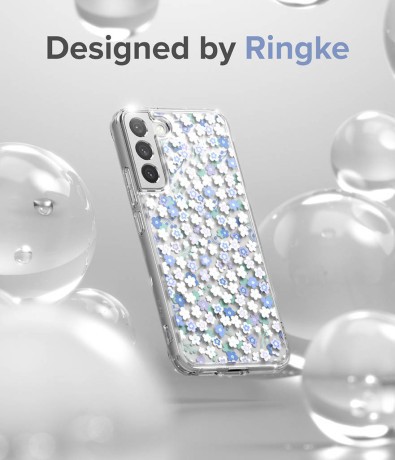 Противоударный чехол Ringke Fusion Design для Samsung Galaxy S22 Plus - Wild flowers