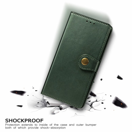 Чехол-книжка Retro Solid Color на Xiaomi Poco M3 Pro/Redmi Note 10 5G/10T/11 SE - зеленый