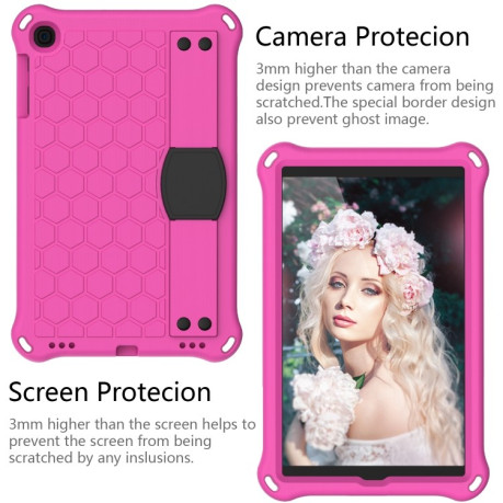 Противоударный чехол Honeycomb Design на iPad mini 5 / 4 / 3 / 2 /1 - розово-черный