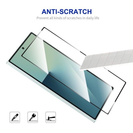 Захисне скло ENKAY Hat-Prince Full Glue з алюмосилікатного скла на Samsung Galaxy Fold 7 - чорне