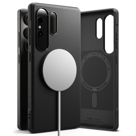 Оригінальний чохол Ringke Onyx MagSafe для Samsung Galaxy S25 Ultra - black