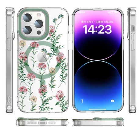 Чохол протиударний with Magsafe Magnetic Shockproof для iPhone 15 Pro - Vine Rose