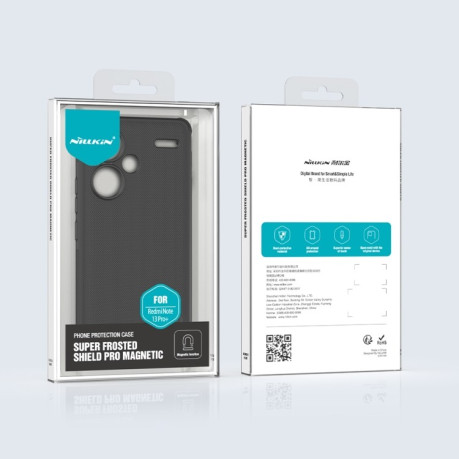 Противоударный чехол NILLKIN Frosted Shield Pro Magnetic Magsafe для Xiaomi Redmi Note 13 Pro+ - черный