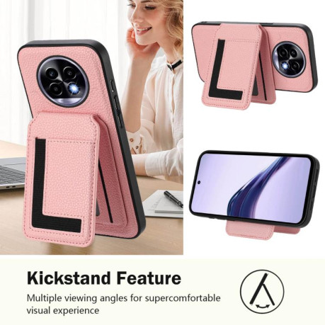 Чохол CX01 Detachable Magsafe Magnetic Card Bag для Realme 13 Pro / 13 Pro+ - рожевий