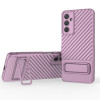 Противоударный чехол Texture Wavy для Samsung Galaxy M54 - фиолетовый